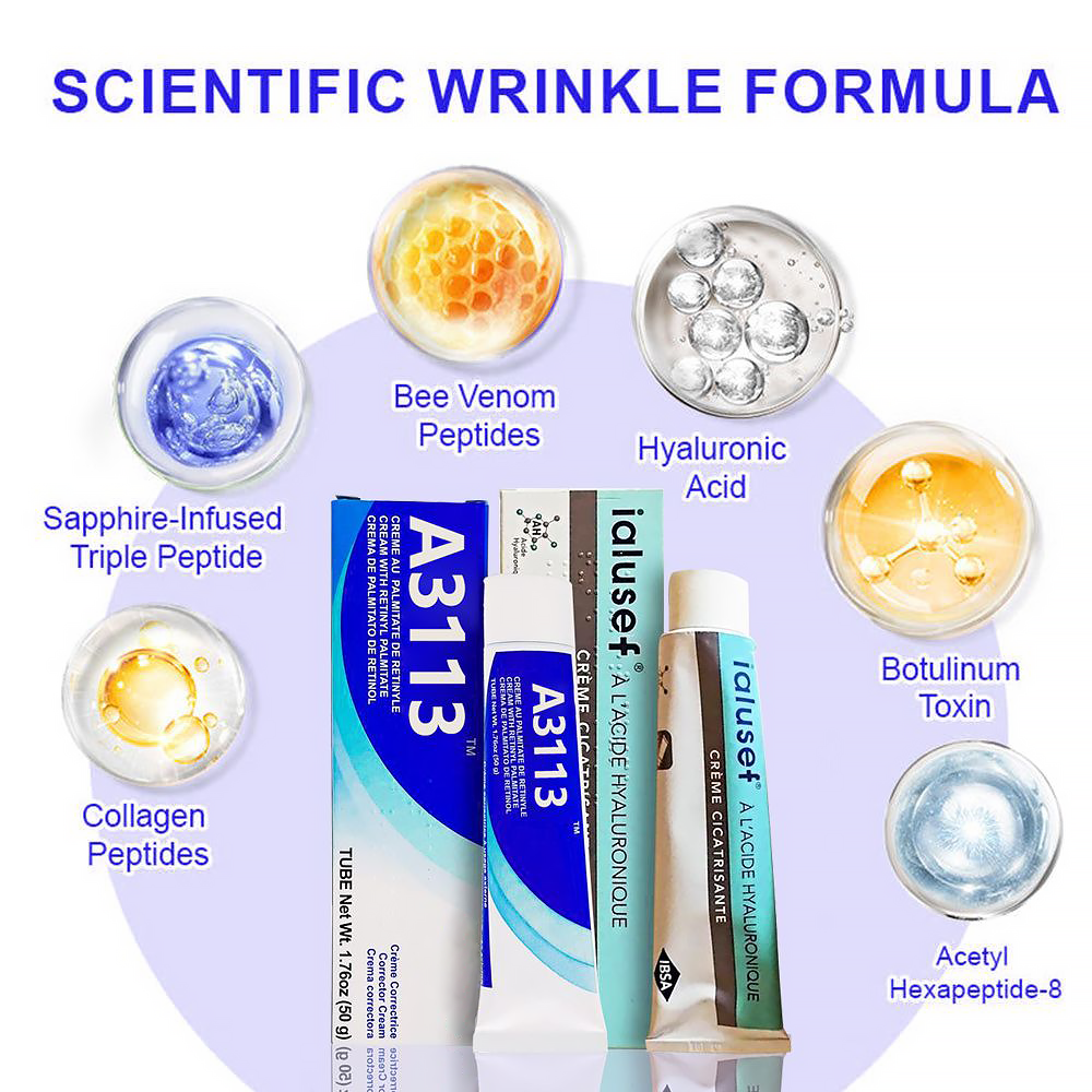 Made and Shipped fromUK✨A3113 Vitamin A Pommade + Ialusef Hyaluronic Acid Anti-Wrinkle Cream(🔥LAST DAY 70% OFF)💄
