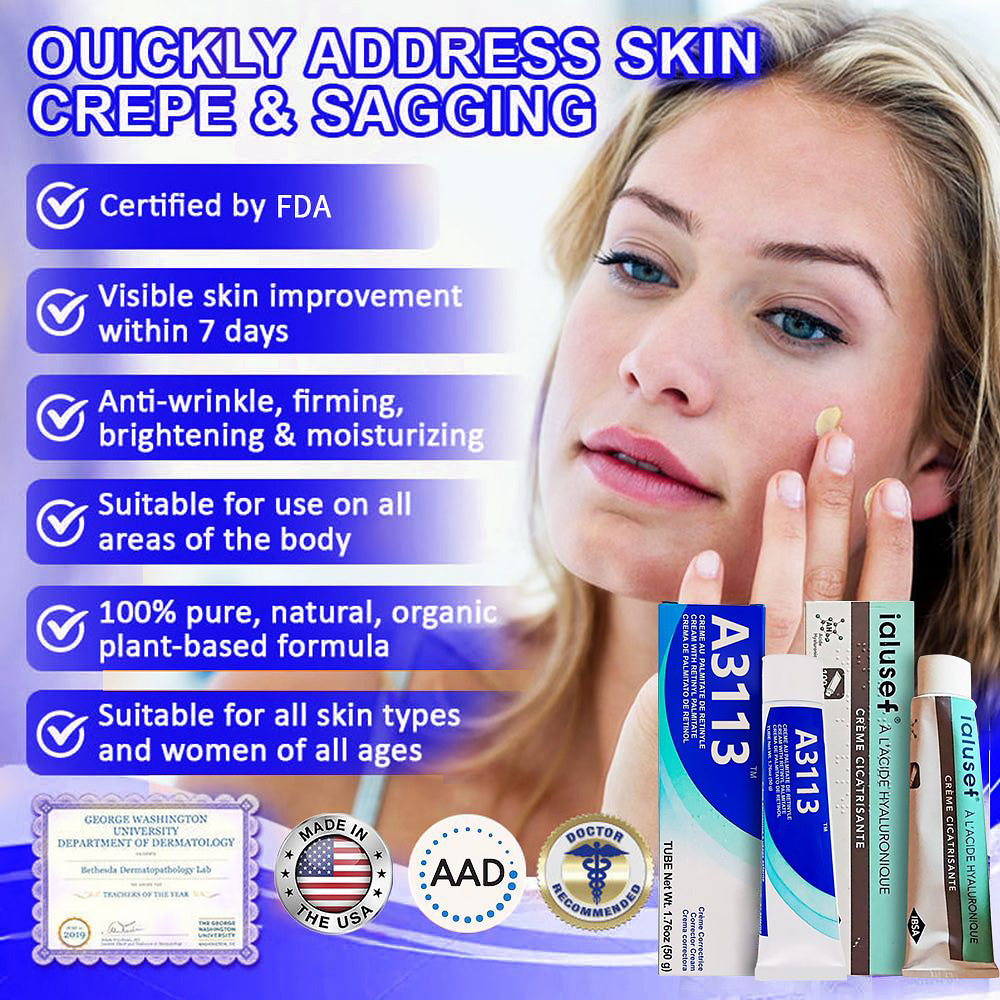 Made and Shipped fromUK✨A3113 Vitamin A Pommade + Ialusef Hyaluronic Acid Anti-Wrinkle Cream(🔥LAST DAY 70% OFF)💄