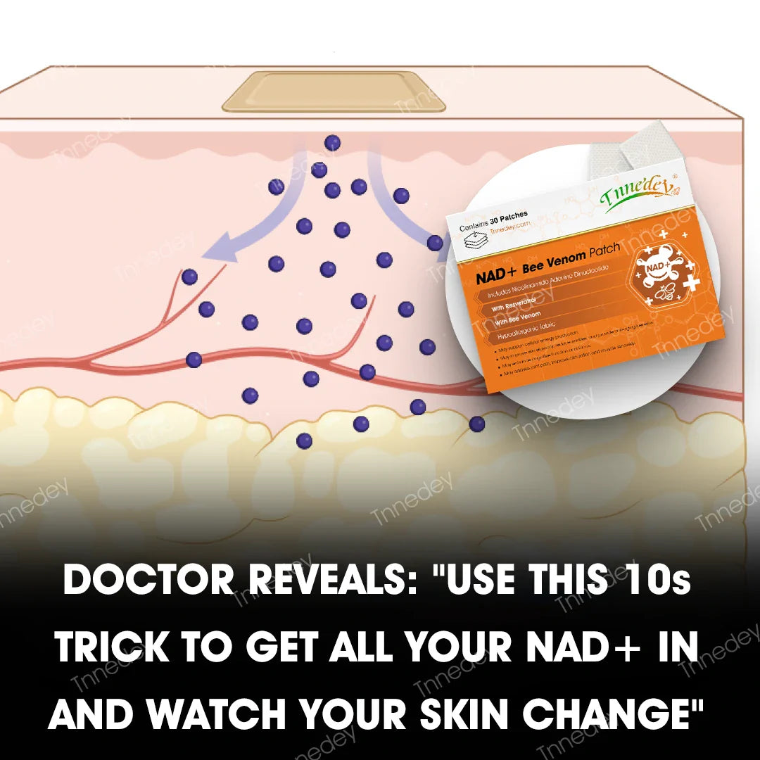 【Official Authorized Store】Tnnedey® NAD+ Bee Venom Patch – Ultimate Skin Rejuvenation & Energy Boost(Last Day Discount:75%)