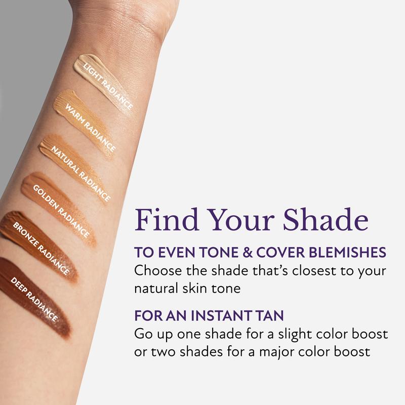 ESSENTIN Glow Body Coverage Perfector - Waterproof Leg & Body Makeup - Tattoo Coverage Makeup - 3.5 oz (free makeup brush)