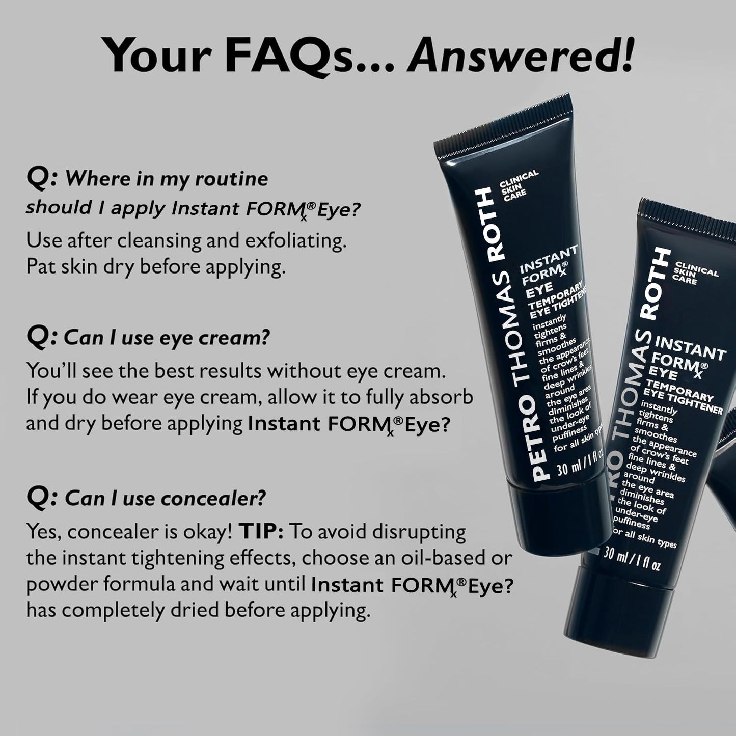 Petro Thomas Roth Instant FormX ,Eye Tightener | Firm and Smooth the Look of Fine Lines, 1 oz- LAST DAY 70% OFF🔥