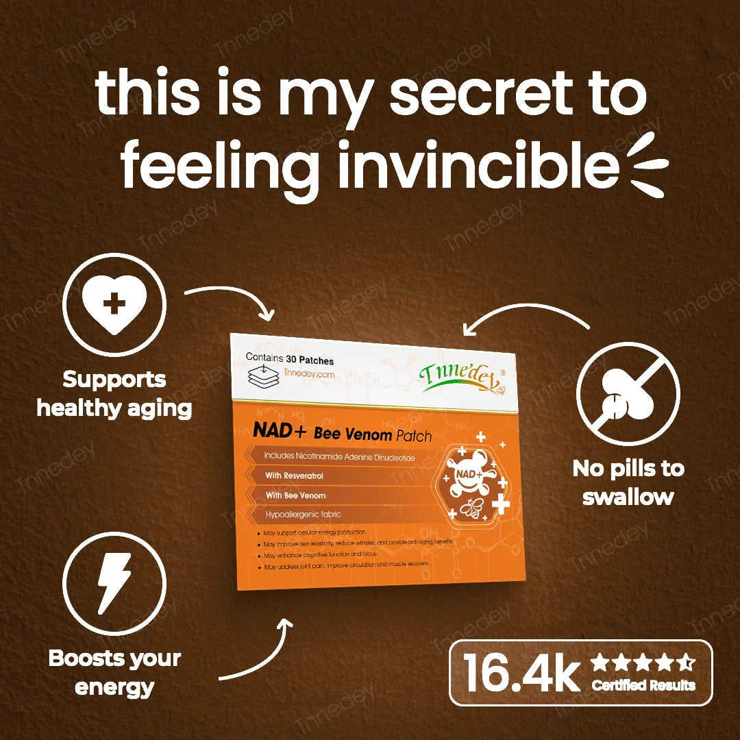 【Official Authorized Store】Tnnedey® 💎NAD+ Bee Venom Patch – Ultimate Skin Rejuvenation & Energy Boost(Last Day Discount:75%)
