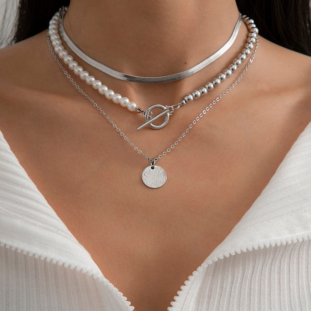 Vintage Multi-Layered Link Necklace
