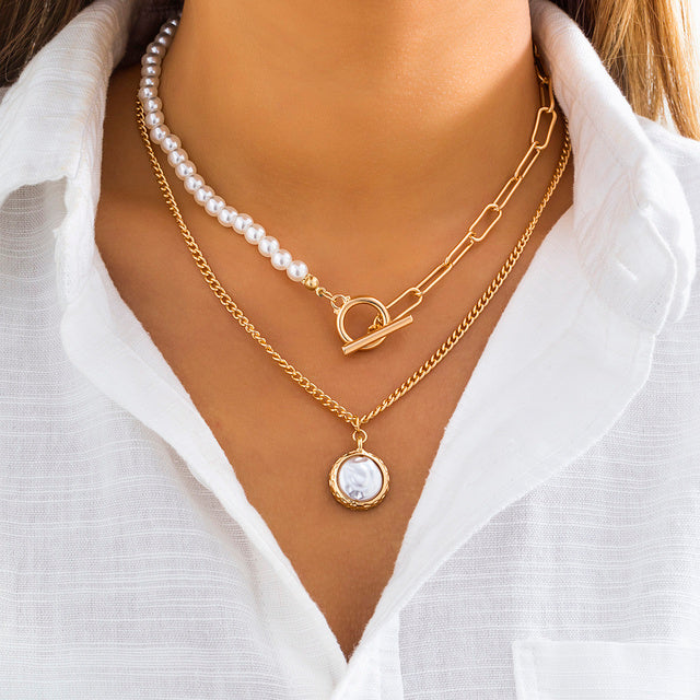 Vintage Multi-Layered Link Necklace