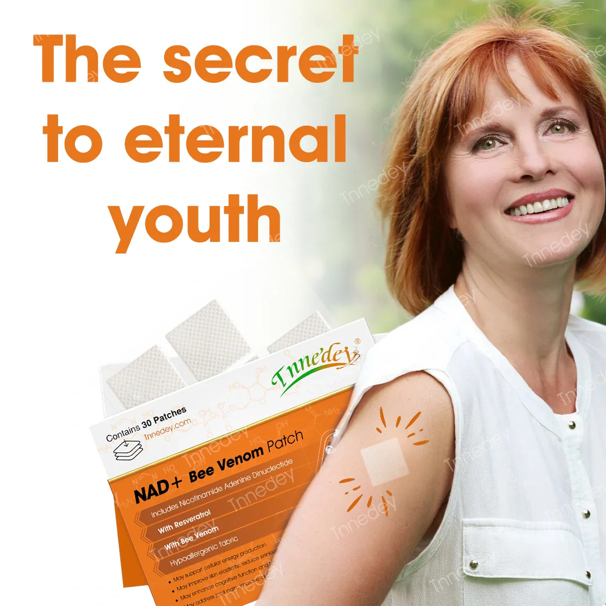 【Official Authorized Store】Tnnedey® NAD+ Bee Venom Patch – Ultimate Skin Rejuvenation & Energy Boost(Last Day Discount:75%)