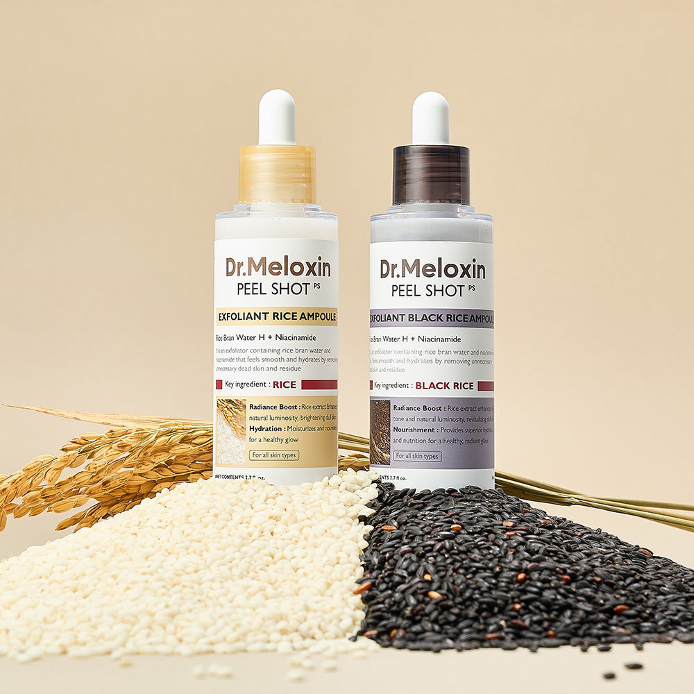 💆♀️ Experience Ultimate Luxury - ✨ Peel Shot Glow Rice Ampoule Duo - Serums for Brightening, Exfoliating, and Moisturizing🌾