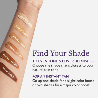 ESSENTIN Glow Body Coverage Perfector - Waterproof Leg & Body Makeup - Tattoo Coverage Makeup - 3.5 oz (free makeup brush)