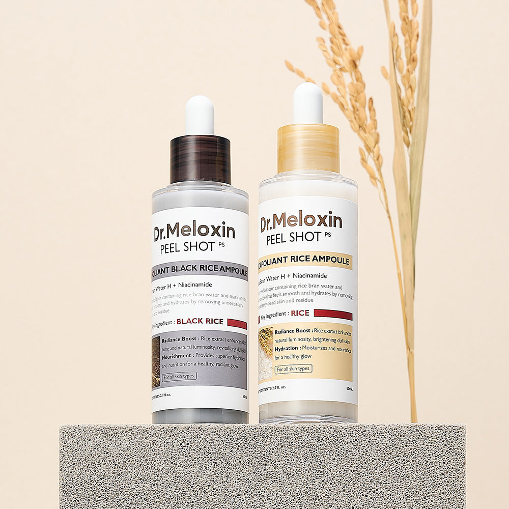 💆‍♀️ Experience Ultimate Luxury - ✨ Peel Shot Glow Rice Ampoule Duo - Serums for Brightening, Exfoliating, and Moisturizing🌾